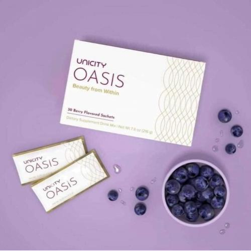 Oasis Unicity - Uống Trắng Da, Giữ Ẩm, Giúp Da Đàn Hồi Tốt Hơn